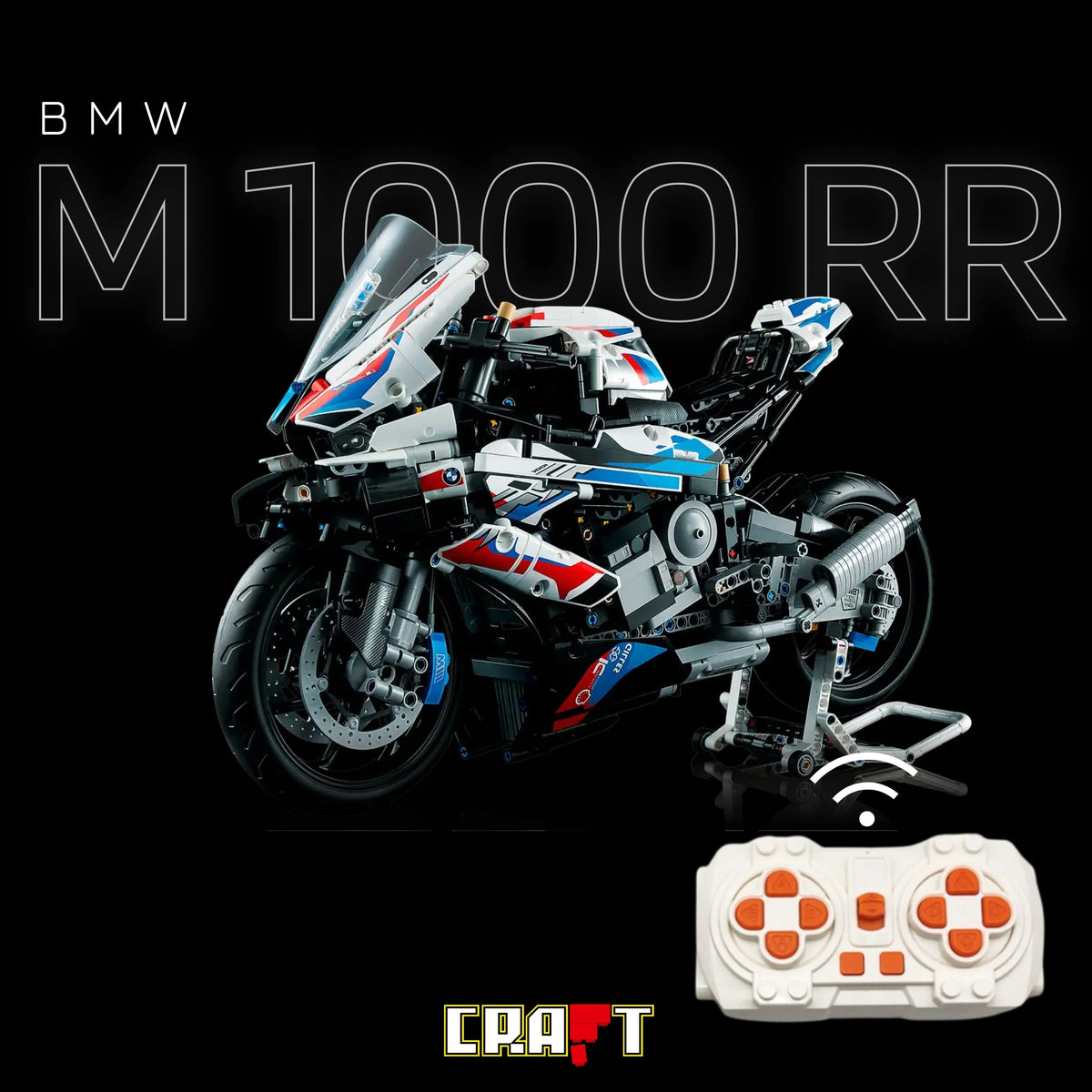 (76% OFF) BMW M 1000 RR de 45 centímetros de comprimento e 27 cm de altura (1920 peças)