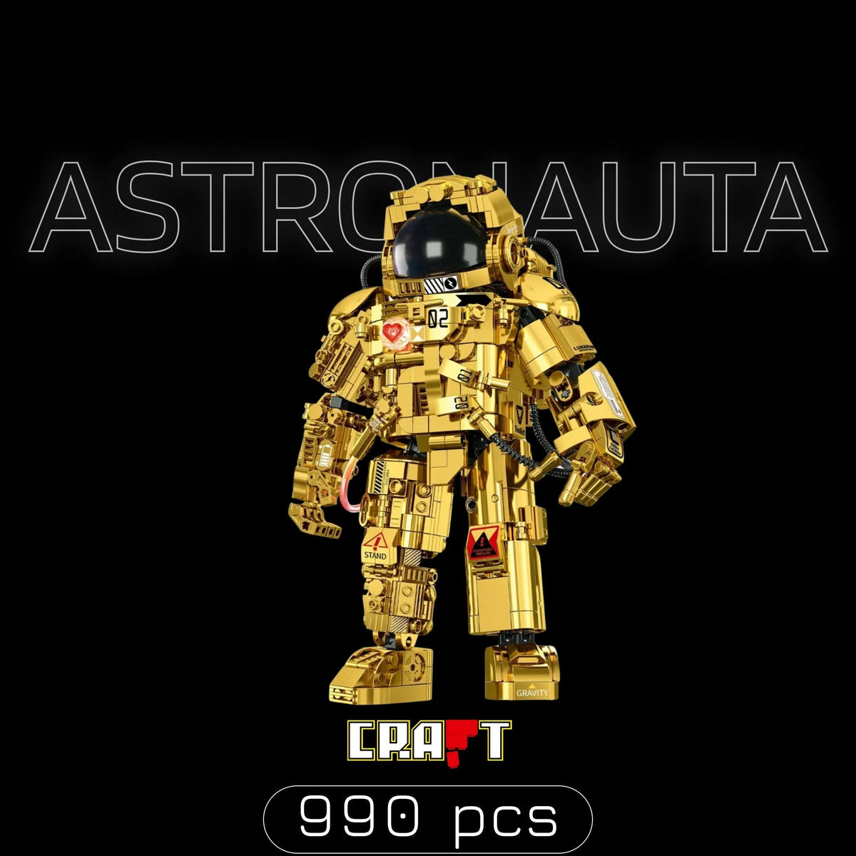 Astronauta Dourado (990 peças)