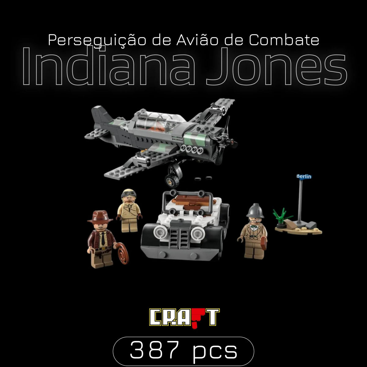 Avião de Combate Indiana Jones (387 pçs)