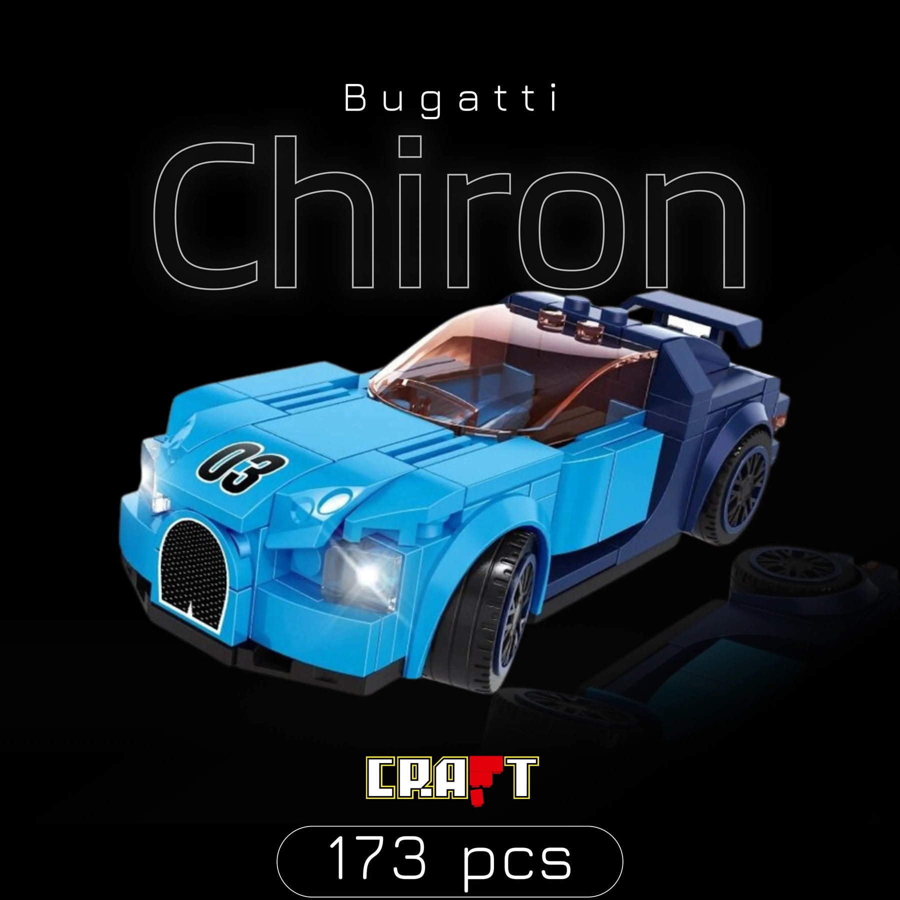 Bugatti Chiron (173 pçs)