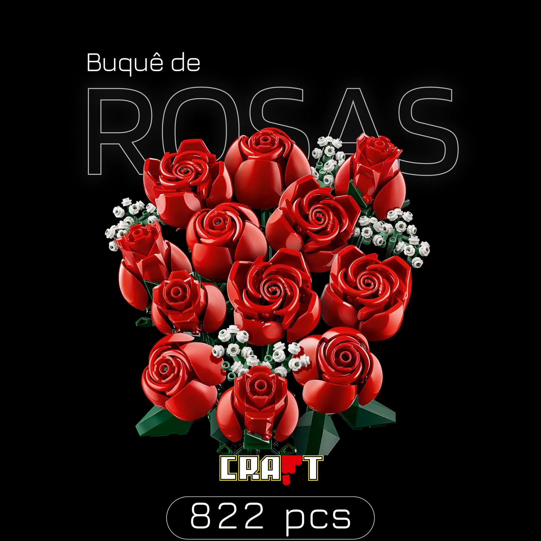 Buquê de Rosas (822 peças)