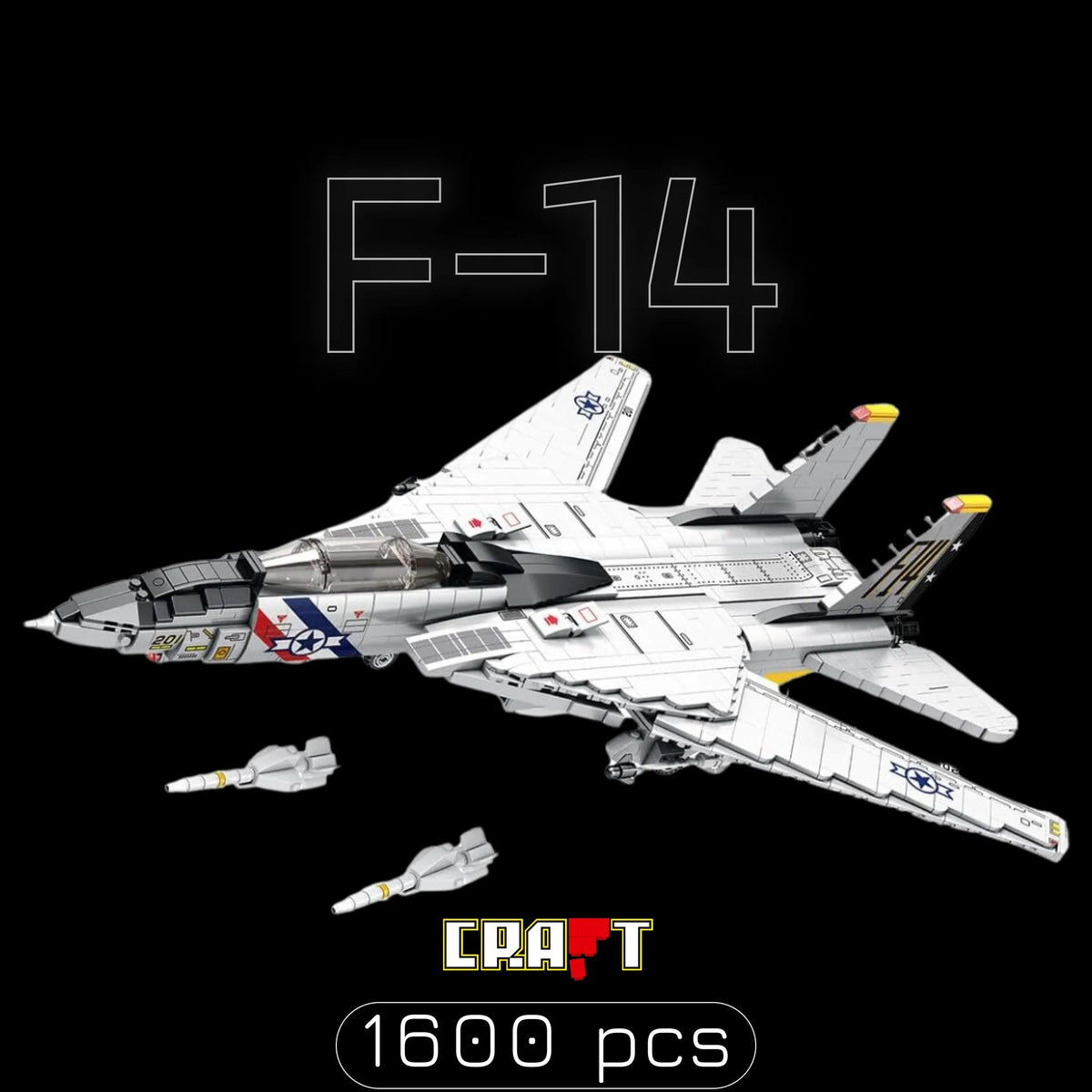 Caça F-14 (1600 pcçs)