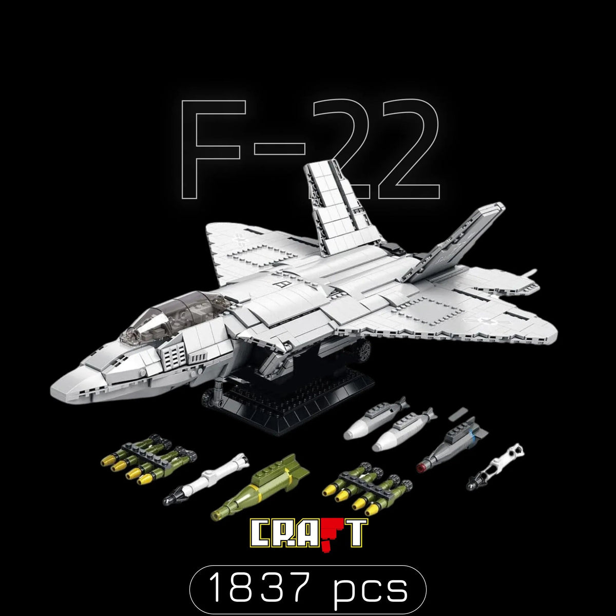 Caça F-22 (1837 pçs)