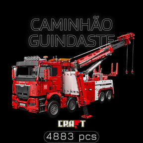 Caminhão Guincho Vermelho (4883 pçs)