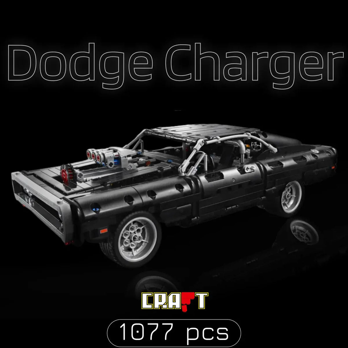 Dodge Charger 1970 de Velozes e Furiosos (1077 peças)