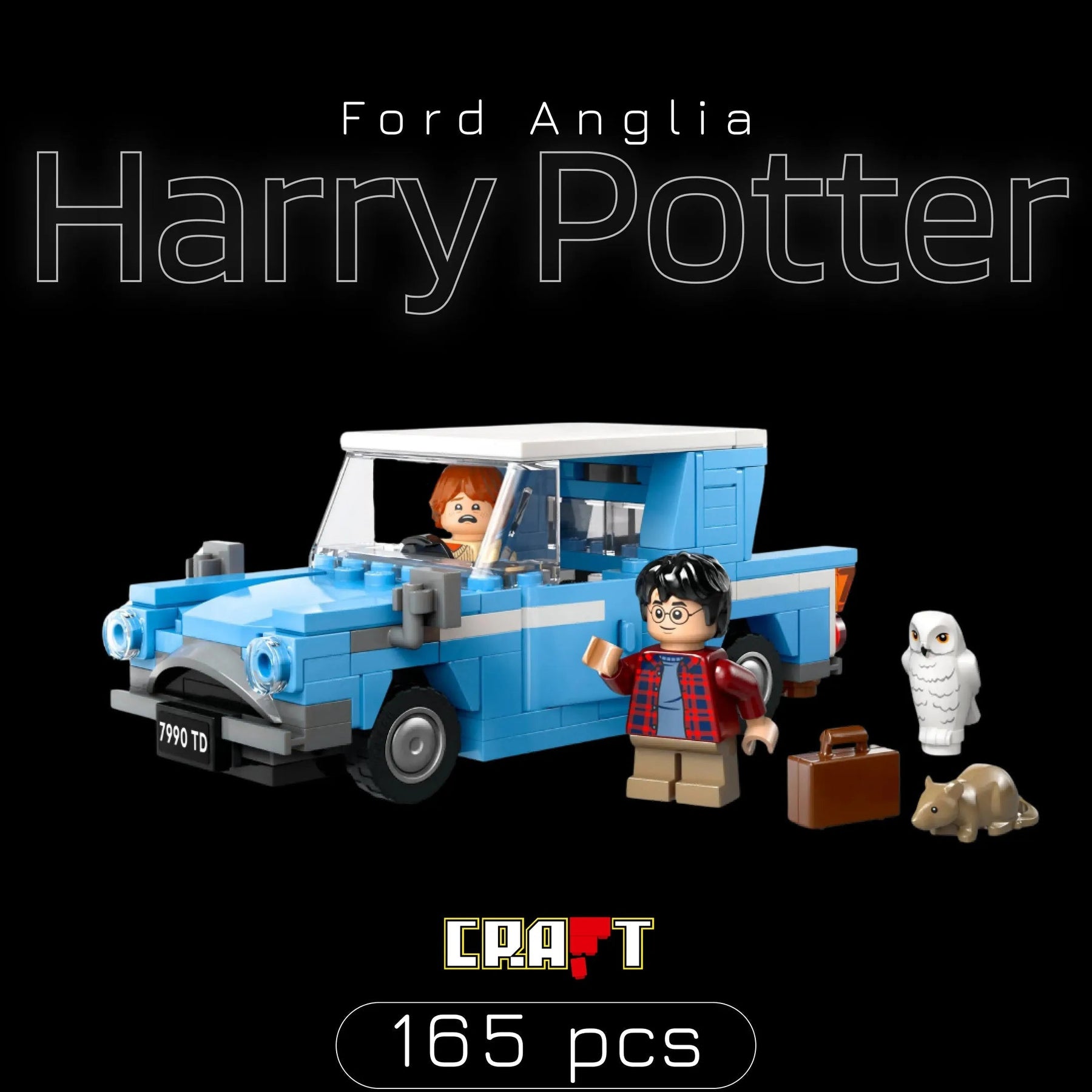 Ford Anglia voador do Harry Potter (165 pçs)