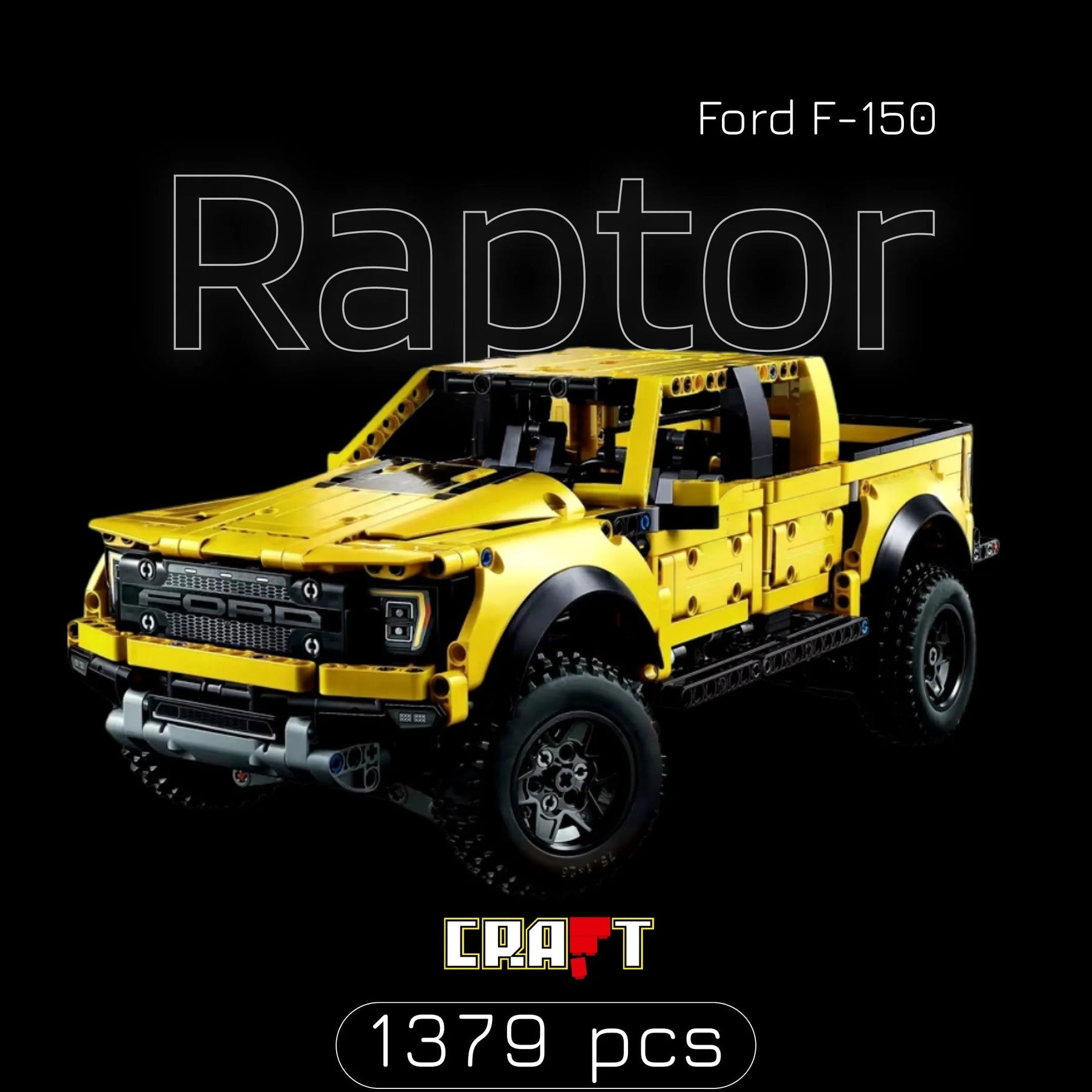 Ford F-150 Raptor Amarelo (1379 pçs)