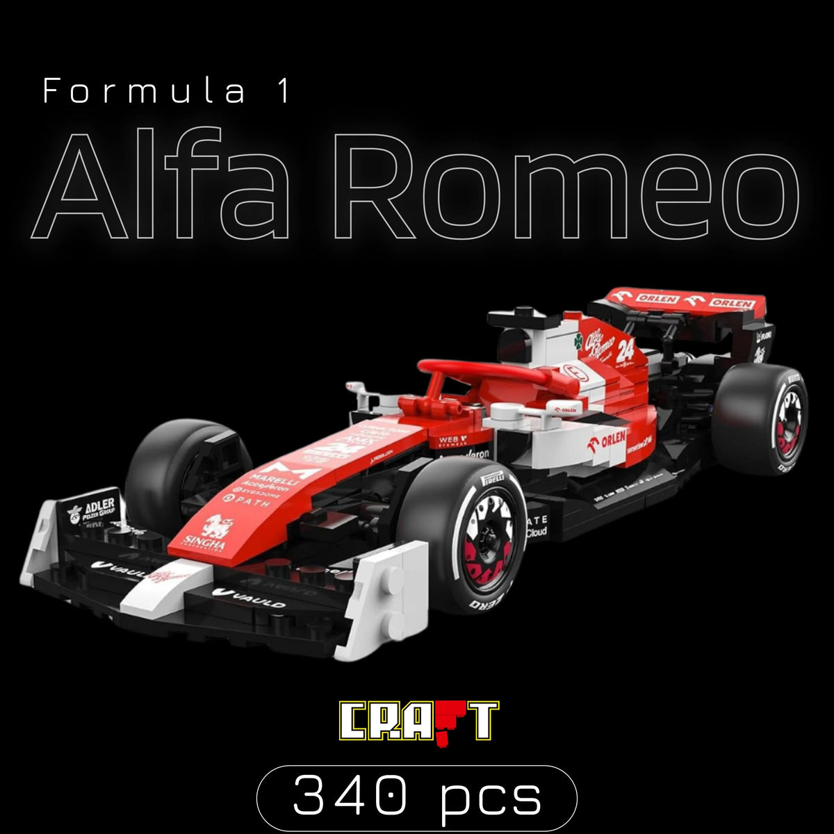 Fórmula 1 - Alfa Romeo C42 (340 pçs)