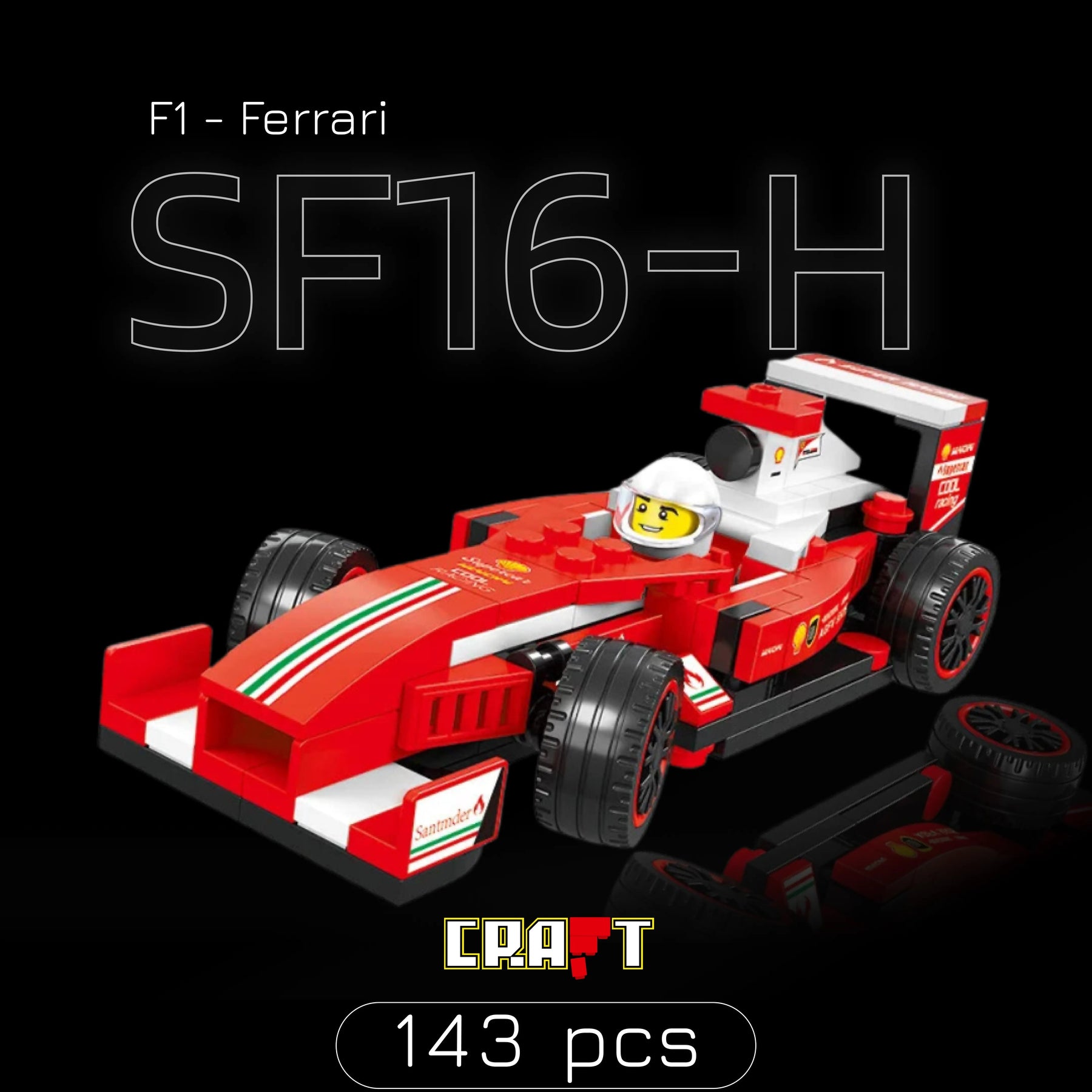 Fórmula 1 - Ferrari SF16-H (143 pçs)