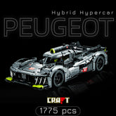 Fórmula 1 - Hypercar Peugeot 9X8 (1775 peças)