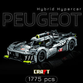 Fórmula 1 - Hypercar Peugeot 9X8 (1775 peças)