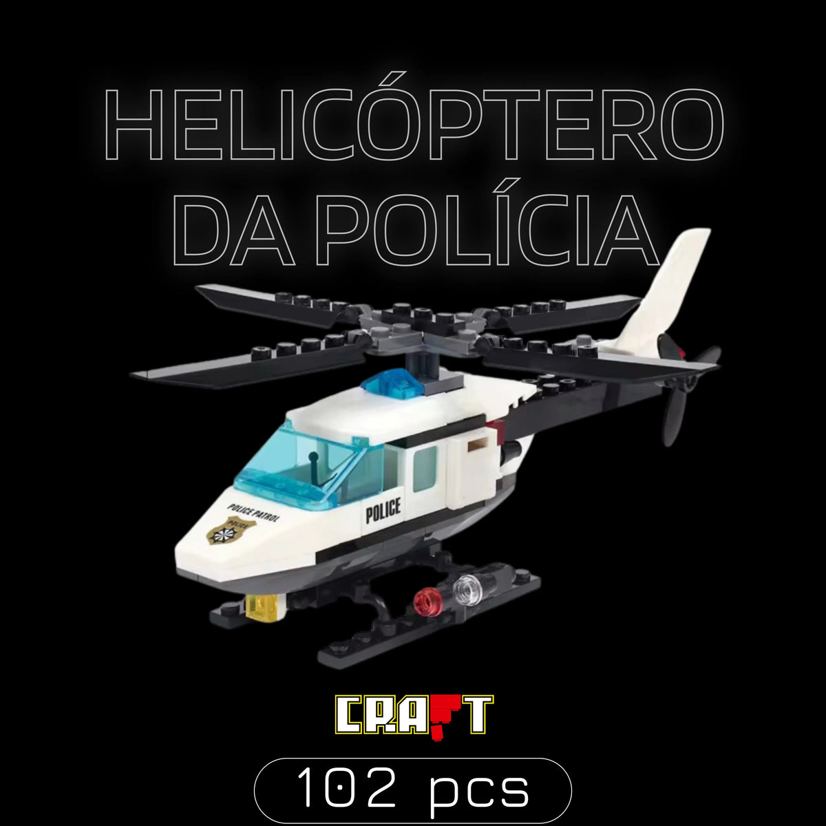 Helicóptero da Polícia (102 pçs)