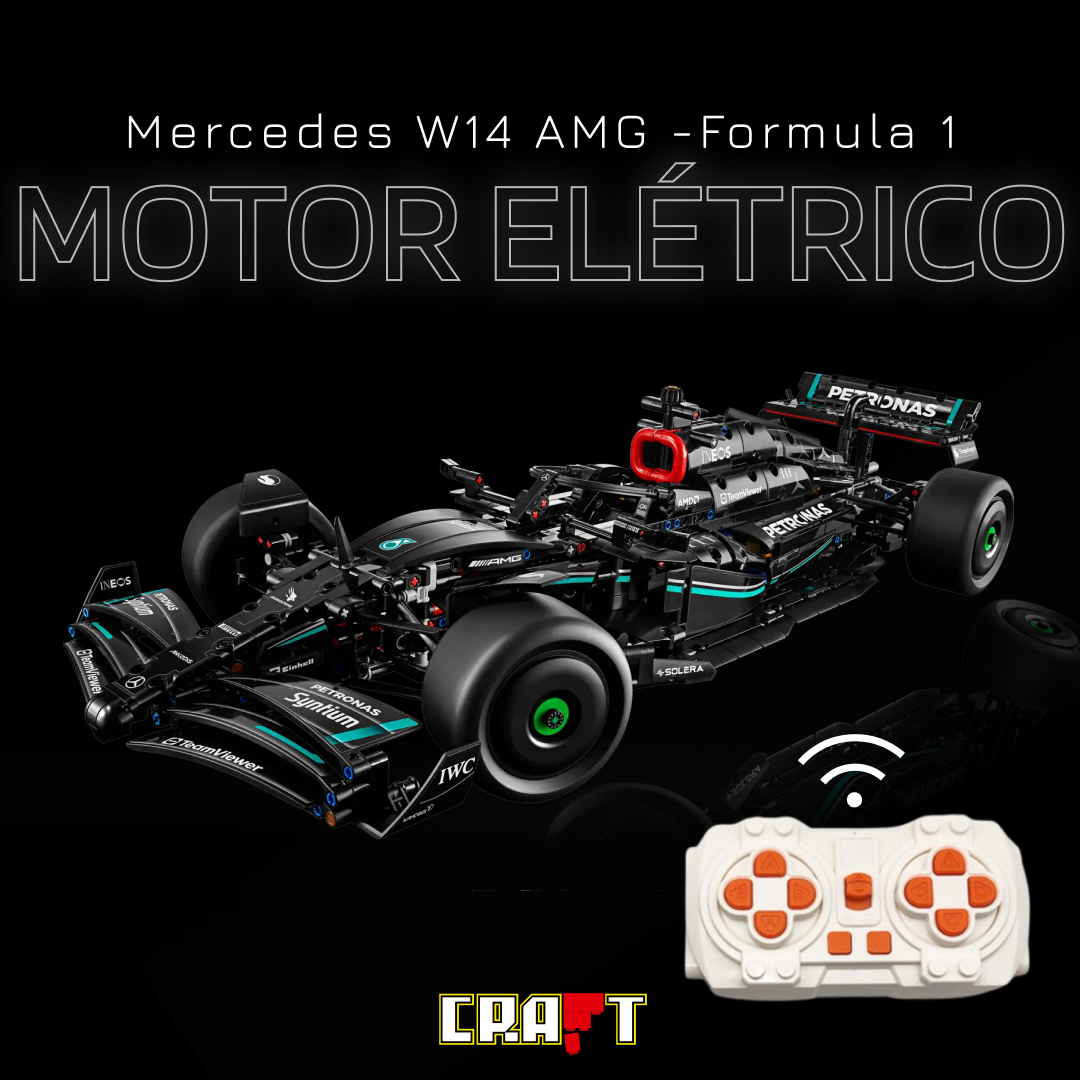 Kit Motor Elétrico para a Fórmula 1 - Mercedes-AMG F1 W14 (1642 pçs)