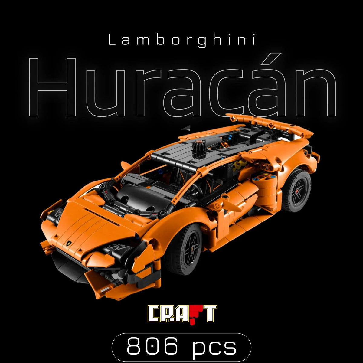 Lamborghini Huracán Laranja (806 pçs)