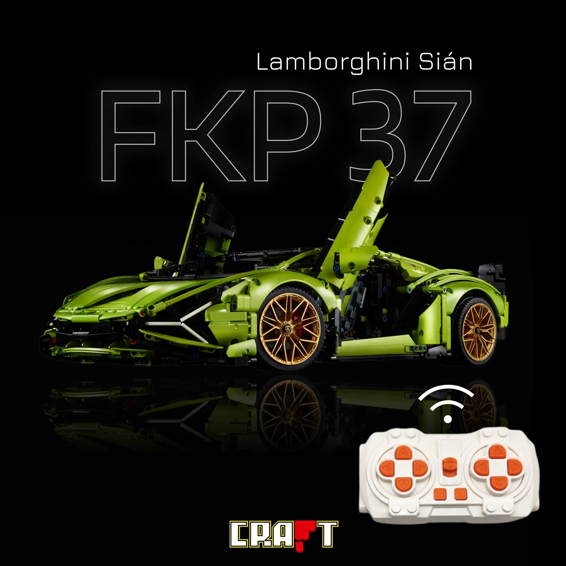 Lamborghini Sián FKP 37 Verde (3696 peças)