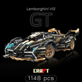 Lamborghini V12 Vision GT Preto (1148 peças)