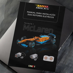 Kit Motor Elétrico para a Fórmula 1 - McLaren (1432 pcs)