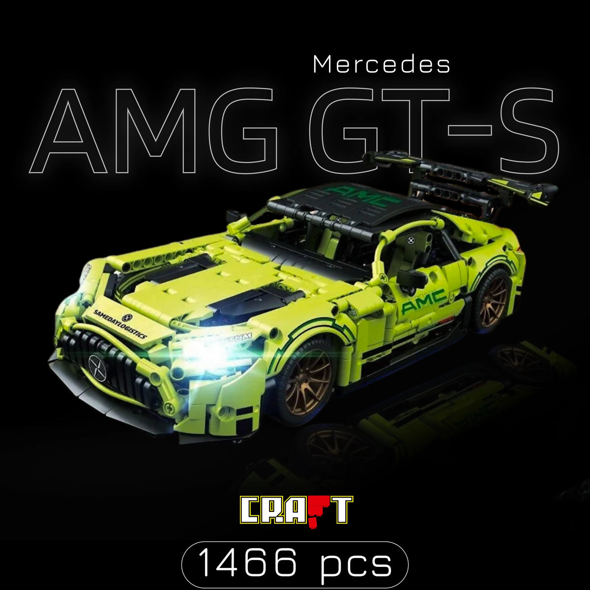 Mercedes AMG GT-S Verde (1466 pçs)