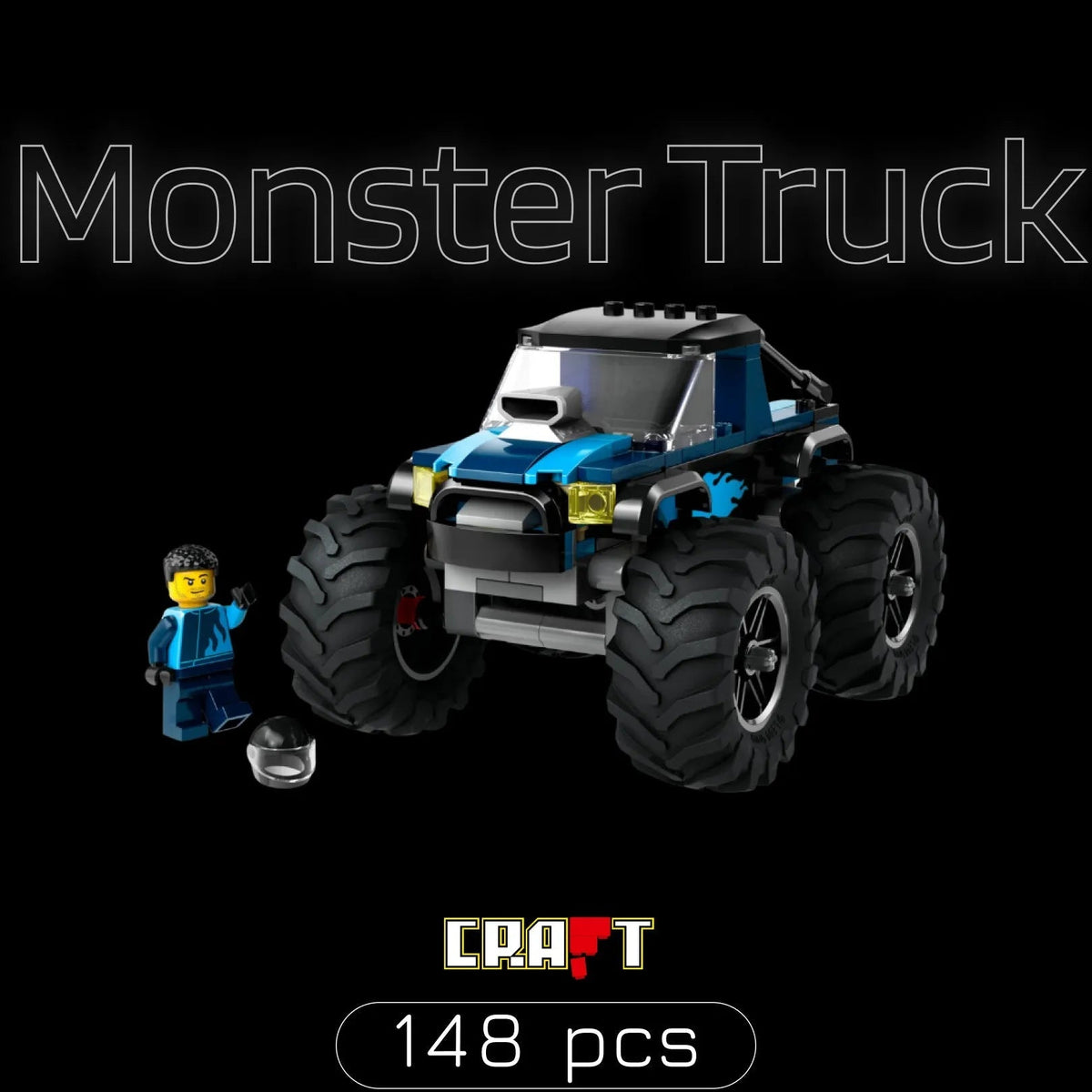 Monster Truck Azul (148 pçs)