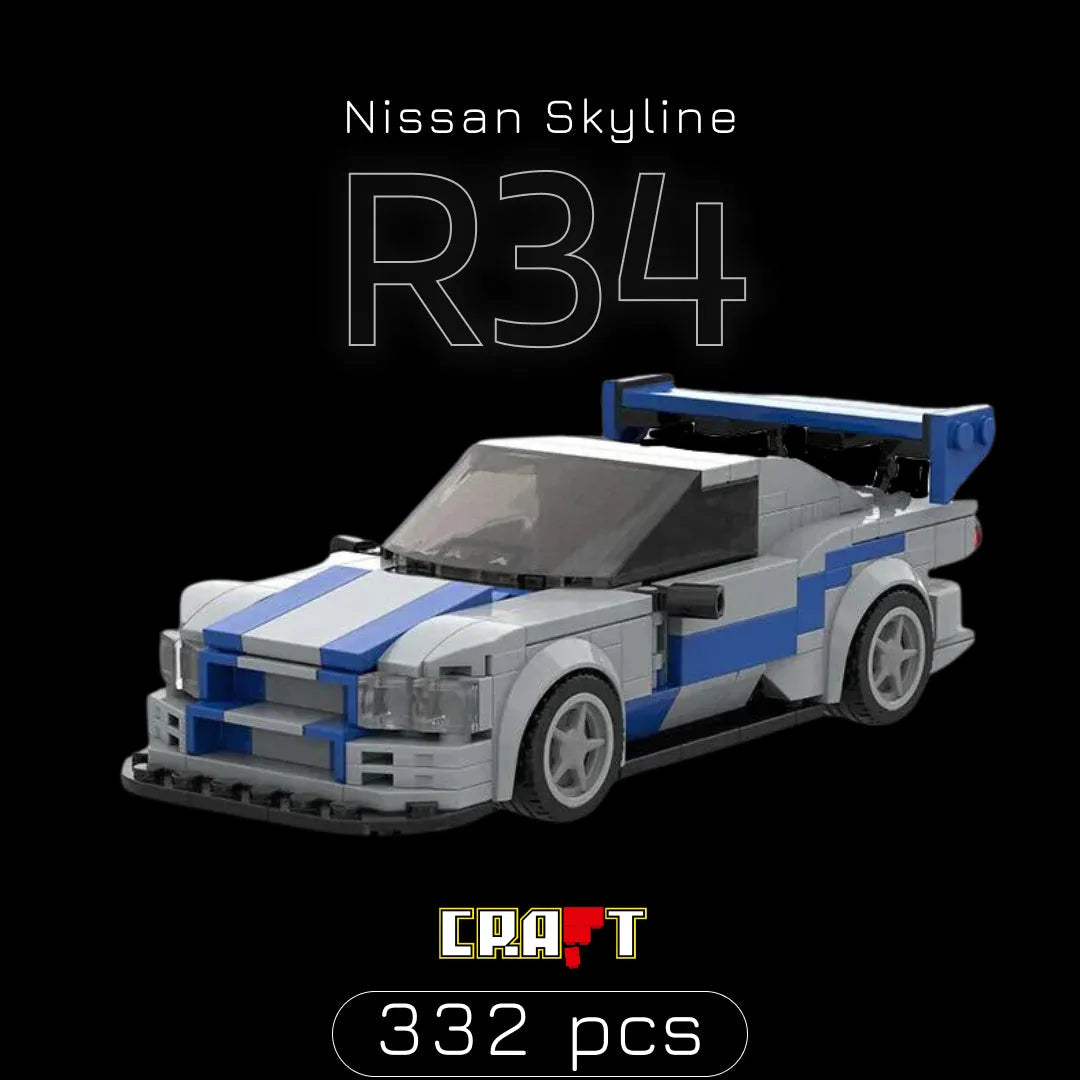 Nissan Skyline R34 (332 pçs)