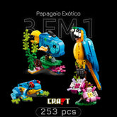 Papagaio - 3 em 1 (253 peças)