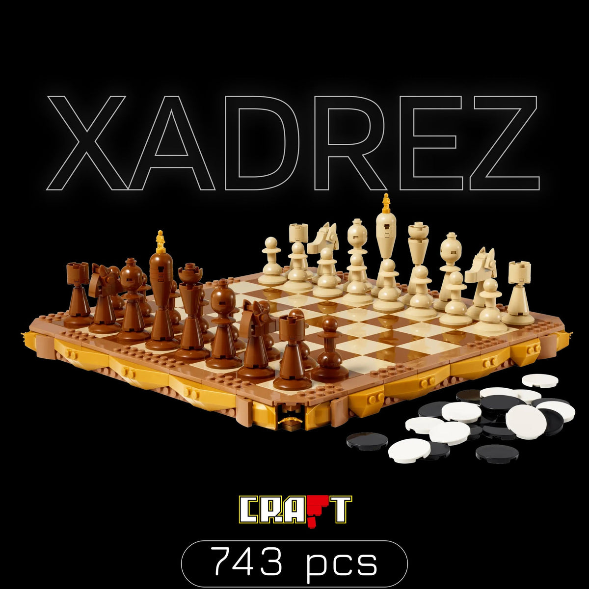 Tabuleiro de Xadrez (743 peças)